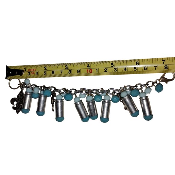 Charm Bracelet Featuring Upcycled Bullets Casings - Picture 4 of 4